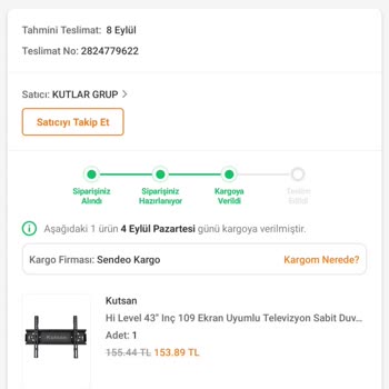 Sendeo 7 Gündür Kargo Bekliyorum 4 Gündür Dağıtım Şubesinde