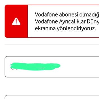 Vodafone - Maalesef Tercih Edilecek Bir Operatör Değil...