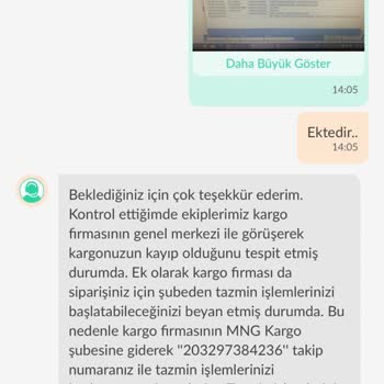 MNG Kargo Tarafından Kaybedilen Ürün