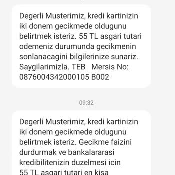TEB Bankası Borç Kapatma