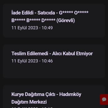 hepsiJET Halktan Gıda Teslim Edilmeyen Kargo