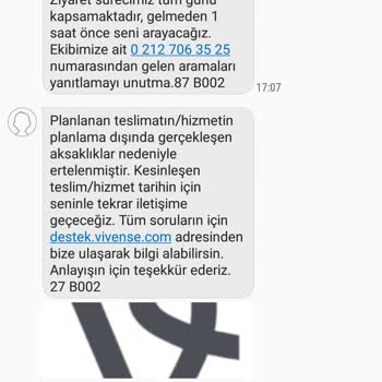 Vivense Teslimat Problemi Ve Ciddiyetsizliği