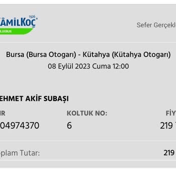 Kamil Koç'un İlgisizliği Otobüsümü Kaçırmama Sebep Oldu.