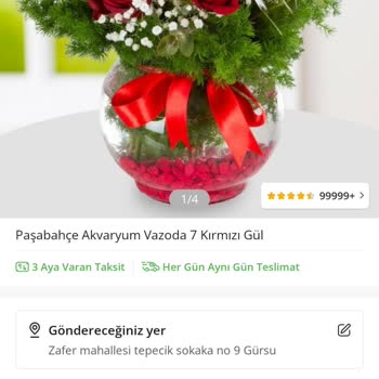 Çiçek Sepeti Üzerindeki Not