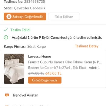 Sürat Kargo Teslim Edildi Denilen Ürün Ortada Yok