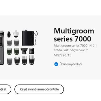 Philips Multigroom Series 7000 Saç Ve Sakal Bakım Ürünü Başlıkları