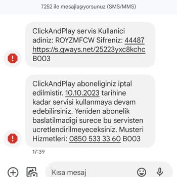 Vodafone Pay Vodafone Hadi Aboneliği İptal Edilmedi