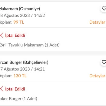 Trendyol Yemek İade Yapmıyor Sorumsuzluk