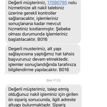 Vodafone Net Nakil Başvurum Tamamlanmıyor