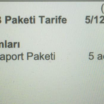 Vodafone Her Şey Dahil Pasaport Paketi Ücretinin Faturama Yansıtılması Problemi