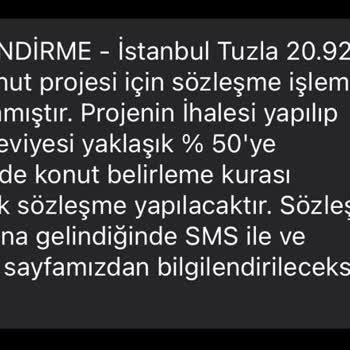 TOKİ İstanbul Tuzla 20920/250000 Sosyal Konut Projesi Bilgi Talebi