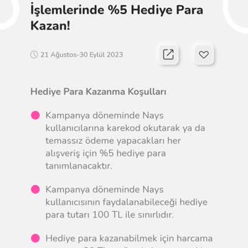 Nays Hediye Paralar Yüklenmiyor