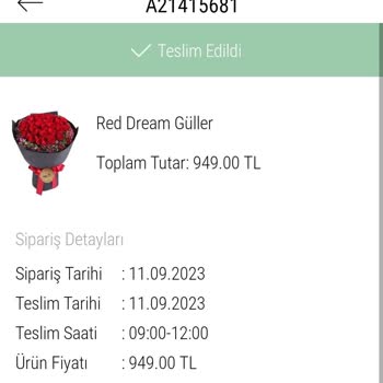 Taze Çiçek Sipariş Verdiğim Çiçek İle Gelen Çiçek Farklı