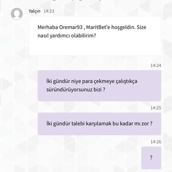 Maritbet Sitesi Para Vermiyor Oynamayın