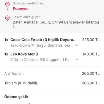 Yemeksepeti Ürünleri Eksik Olan Menünün Ücret İadesi Yapılmıyor.