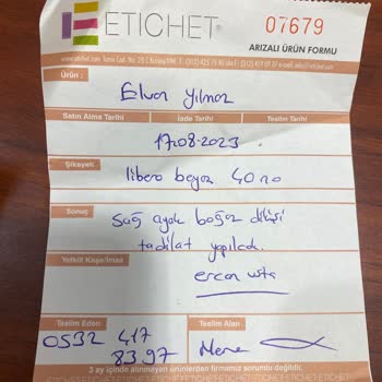 Etichet Mağazasından Alınan 1979 TL'lik Libero Marka Ayakkabı