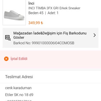 FLO Ayakkabı FLO İademi Yapmıyor