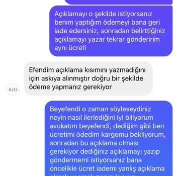Rio Butik Siparişimde Sorunlar Yaşıyorum