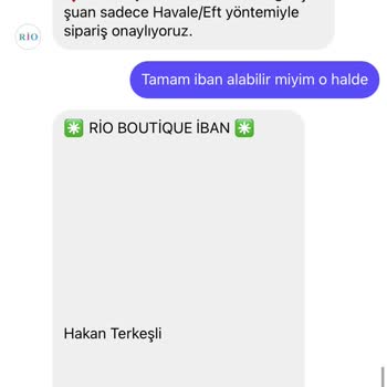Rio Butik Siparişimde Sorunlar Yaşıyorum