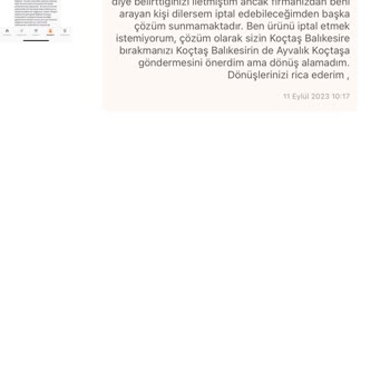 Koçtaş Sorumluluk Almıyor Onaysız İade