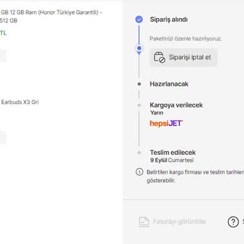 Hepsiburada 20 Gündür Gönderilmeyen Sipariş