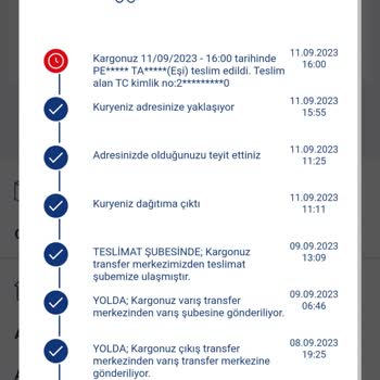 Aras Kargo'nun Teslim Etmeden Teslim Edildi Göstermesi