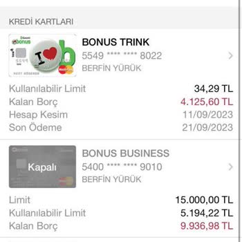 Garanti Bankası Borcu Olmayan Kartımı Kullanıma Kapattı