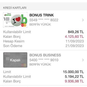 Garanti Bankası Borcu Olmayan Kartımı Kullanıma Kapattı