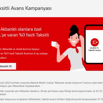 Akbank İnternet Sitelerine Gerçek Olmayan Reklam Vermesi