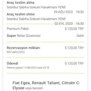 Goldcar Ücret İadesi Yapmıyor