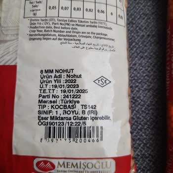 Tat Gıda Nohut Ve Fasulyede Böcek