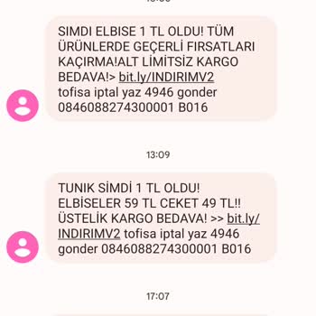 Tofisadan Gereksiz Mesajların Gelmesi