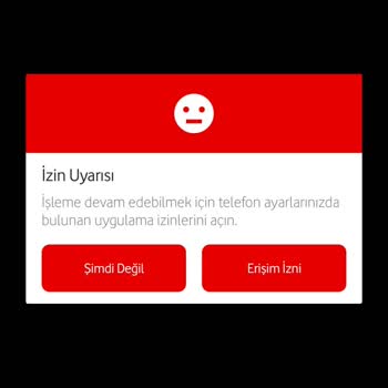 Vodafone Sim Kart Aktivasyonu-Erişim İzni Sorunu