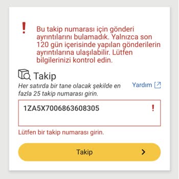UPS Türkiye Apple Siparişimin Detaylarını Göstermiyor