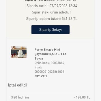 English Home Yazıklar Olsun. Fiyat Arttırıp Siparişi İptal Ediyorlar.