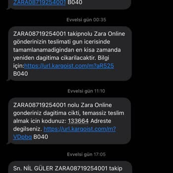 Zara Kargoist Teslim Edilmeyen Kaybolan Kargo Fiyaskosu
