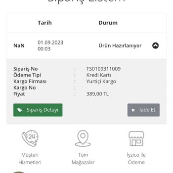 Bernardo Sitesi Ürünü Kargolamıyor