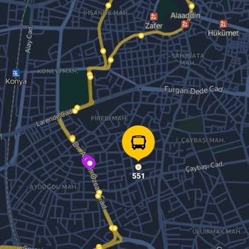 Konya Büyükşehir Belediyesi 76 Numaralı Otobüsün Hat Değişikliği Yapması