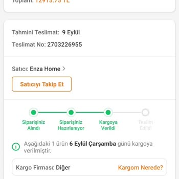 Enza Home Müşterisine Yalan Söylüyor.