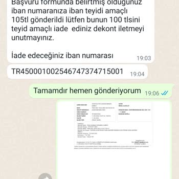 İşin Olsun Uygulaması Üzerinden IBAN İsteme