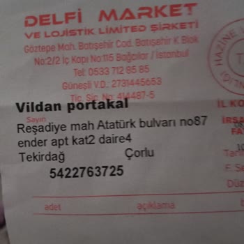 Delfi Market Lojistik Pazarlama Eksik Ve Kırık Ürün