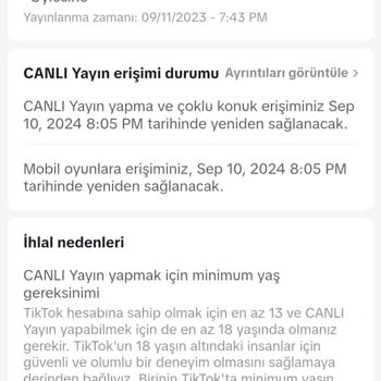 TikTok'ta Yaşım Büyük Olmasına Rağmen İhlal Yiyorum