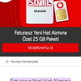 Vodafone Kolay Yeni 25 GB Paketi