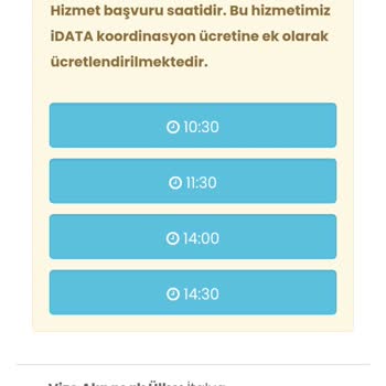 İdata Vize Randevu Tarihlerinin İleri Tarihli Olması