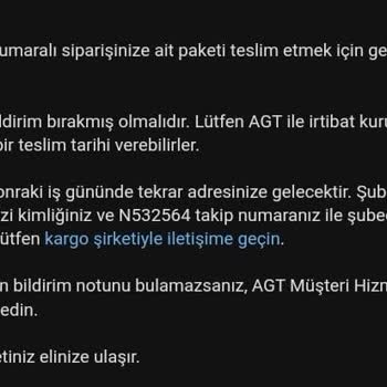 AGT Kurye (aynigunteslim.com) AGT Firması Mağduriyeti Ve Yalan Beyanlar