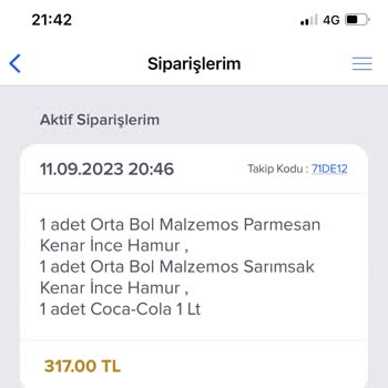 Domino's Pizza Silivri Şubesi Hatası
