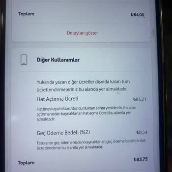 Vodafone Faturalı Hatta Hat Açma Ücreti Adı Altındaki Haksız Kazanç