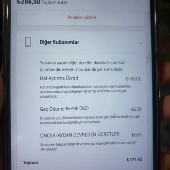 Vodafone Faturalı Hatta Hat Açma Ücreti Adı Altındaki Haksız Kazanç