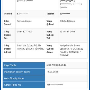 Sürat Kargo Kargo Şubesi Hizmetleri Sorunu