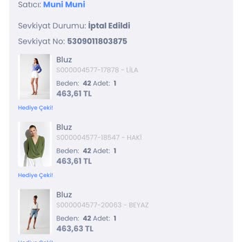 Muni Muni LCW Olmayan Ürünlerin Satışı